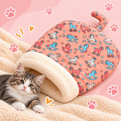 Saco refugio para gatos CatNora - diseño Rosa